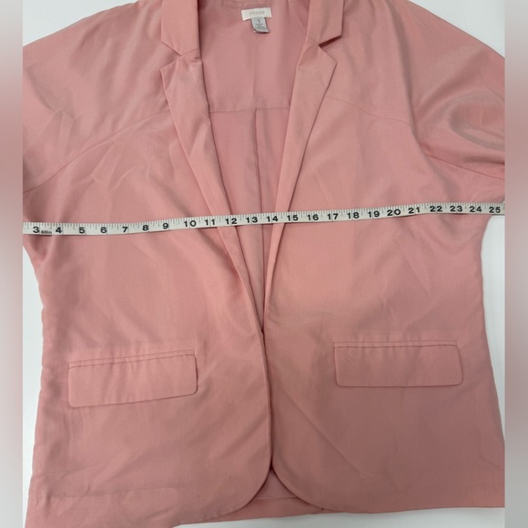 Chico’s Blush Pink Stretch Blazer Jacket – Size 2 (L/12) – Feminine & Polished - Picture 9 of 10